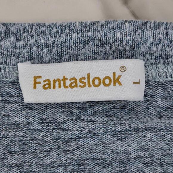 2/$20 Fantaslook Long Sleeve Top Size L | Casual Lightweight Pullover - Picture 3 of 5